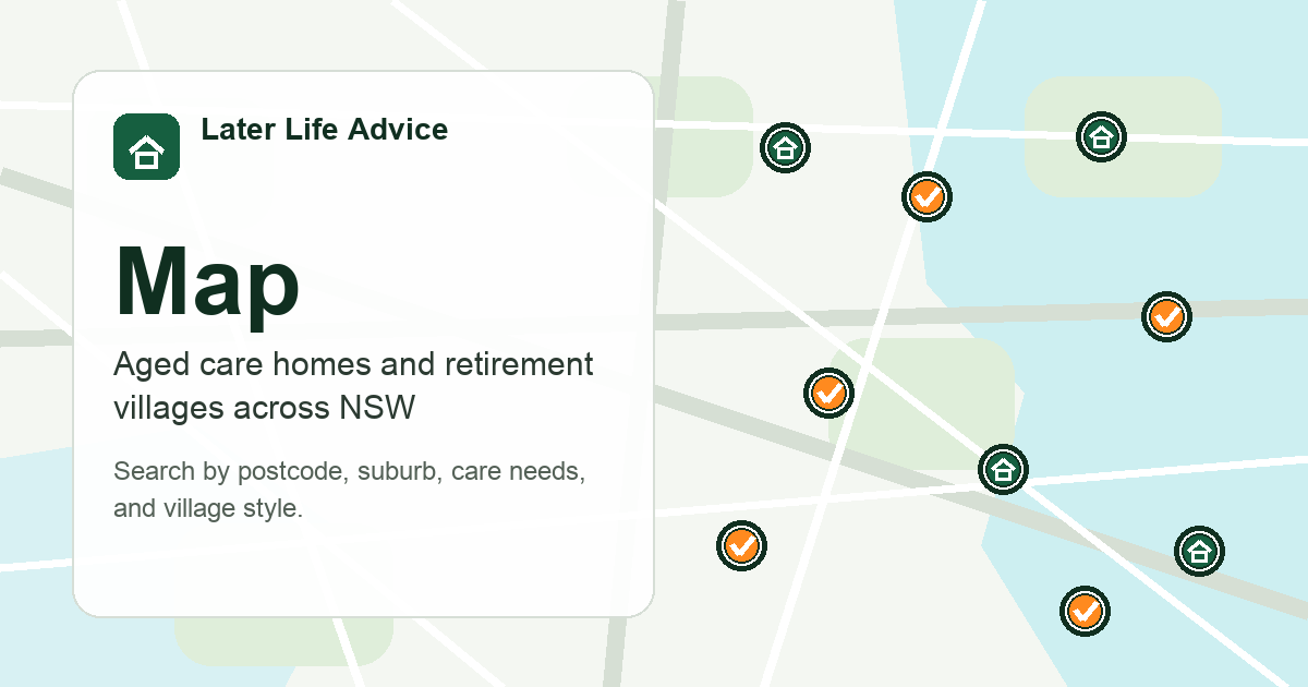 Later Life Map aged care and retirement living directory